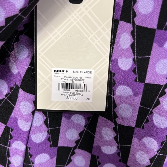 Long Sleeve Blouse by Dana Buchman - Picture 4 of 5